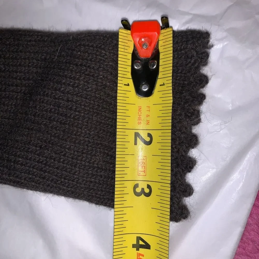 Carolina Amato wool blend overlay gloves